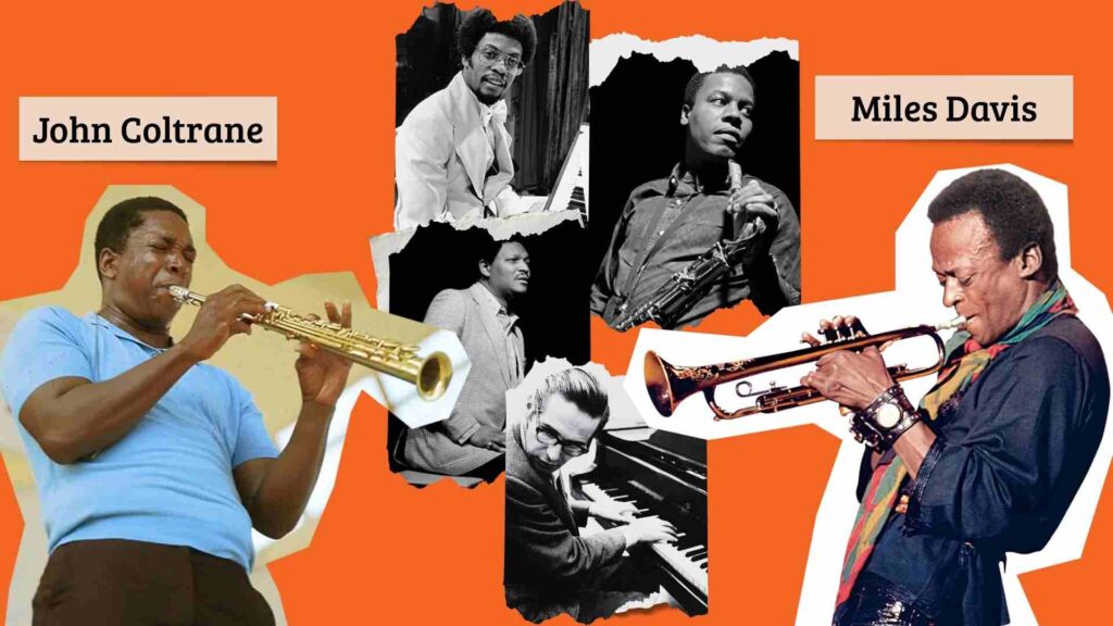 John Coltrane and Miles Davis